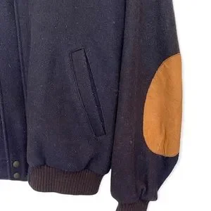 70s Eddie bauer elbow patch wool bomber Eddie Bauer VINTAGE Wool